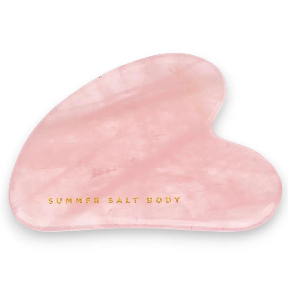 Summer Salt Body Crystal Gua Sha Rose Quartz