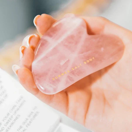 Summer Salt Body Crystal Gua Sha Rose Quartz