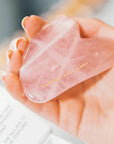 Summer Salt Body Crystal Gua Sha Rose Quartz